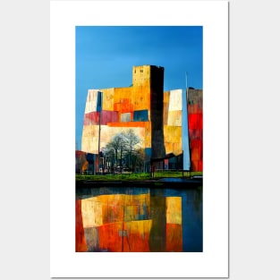 Abstract Koppel port in the city of Amersfoort Posters and Art